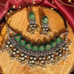 Choker Set Designer Oxidized Jewelry - Necklace for Women & Girls