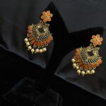 Dangling Earrings Enhanced with Pearls for Women