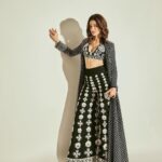 Indo-western Crop Top & Palazzo with Shrug | Palazzo Set for women