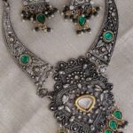 Oxidised Antique Choker Set for Women