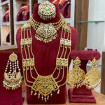 Long Multi layered Traditional Necklace Set with Earring for Women | Wedding Heavy Bridal Traditional Indian Ethnic Jewelry