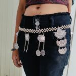 German Silver Antique Waist Belt for Women & Girls with Chunky Latkans