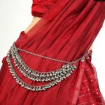Layered German Silver Antique Waist Belt for Women & Girls with Ghunghroos