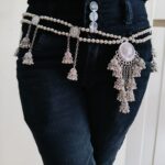 Antique German Silver Waist Belt for Women & Girls with Ghunghroo Latkans