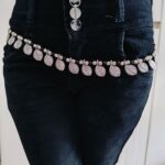 German Silver Antique Waist Belt for Women & Girls with Leaf Latkans