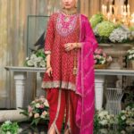 Premium Raw Silk Short Anarkali with Dhoti and Dupatta for Women and Girls