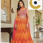 Festive Traditional Lehenga with Mirror and Zari Embroidery for Women & Girls