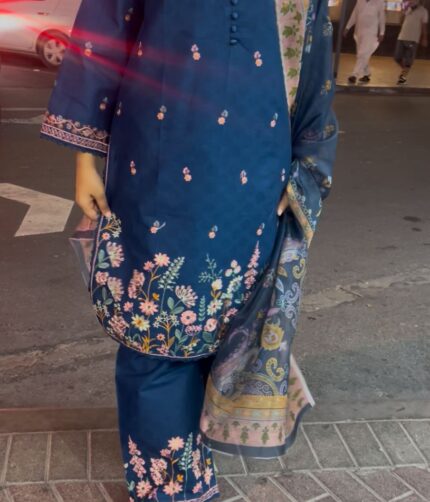 Cotton Embroidered Pakistani Suit for Women and Girls