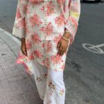 Lawn Embroidered Pakistani 3-piece Palazzo Suit